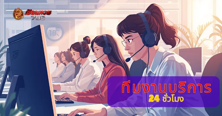 ทีมงานบริการ 24 ชั่วโมง
